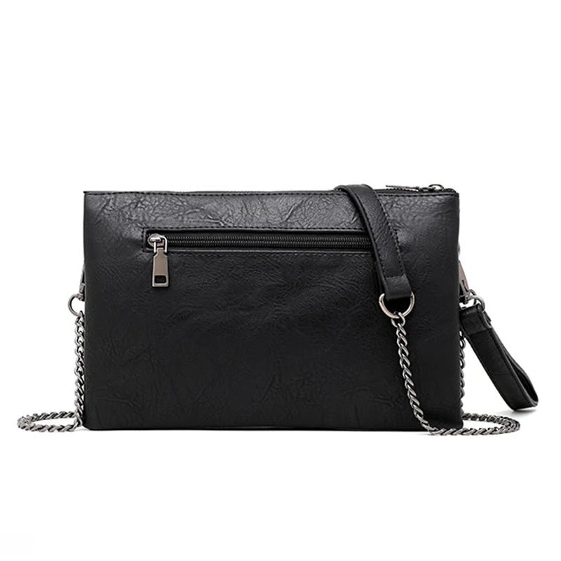 Rivet Envelope Bag Chain Shoulder Clutch for Women ZM0927