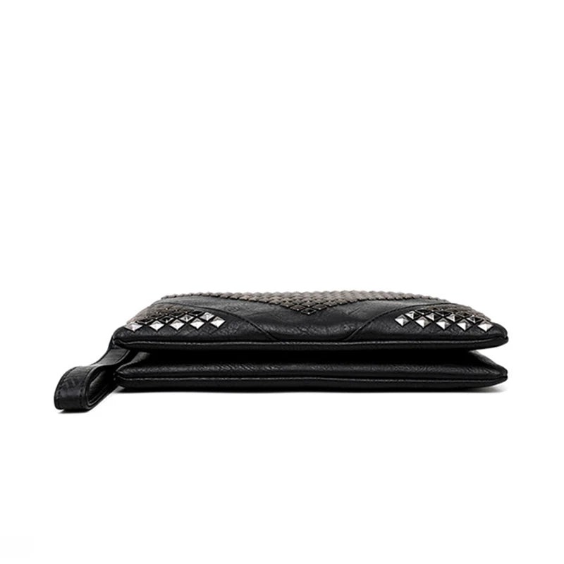 Rivet Envelope Bag Chain Shoulder Clutch for Women ZM0927
