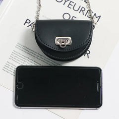 Metal Chain Small Bags Female Fanny Pack Waist Pack Handbags for Women