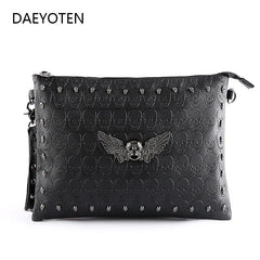 Punk Skull Rivet Clutch Bag Ghost Party Bag Women Shoulder Bag