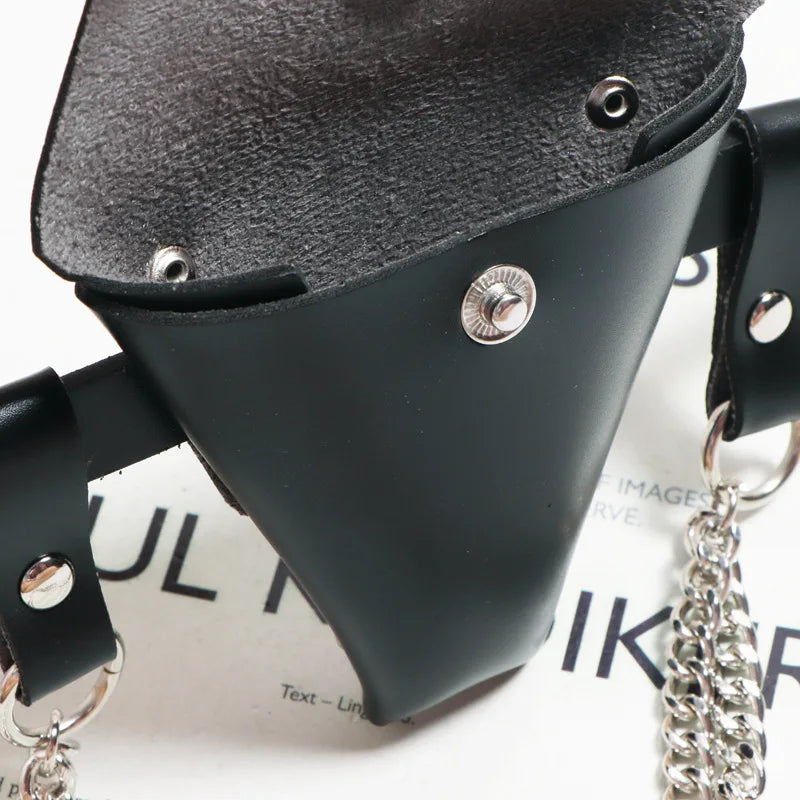 Triangular Buckle Thin Belt Bag Women's Fanny Pack