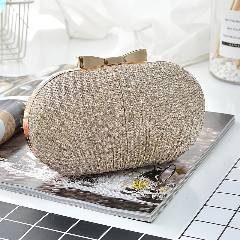 DAIWEI Women's Evening Bag Synthetic Leather Elegant Buttons
