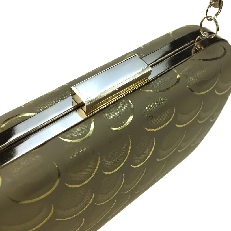 DAIWEI Women's Formal Wedding Evening Clutch with Diamonds PU Leather LACE