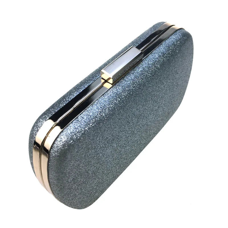DAIWEI Women's Evening Clutch with Diamonds PU Leather Bag