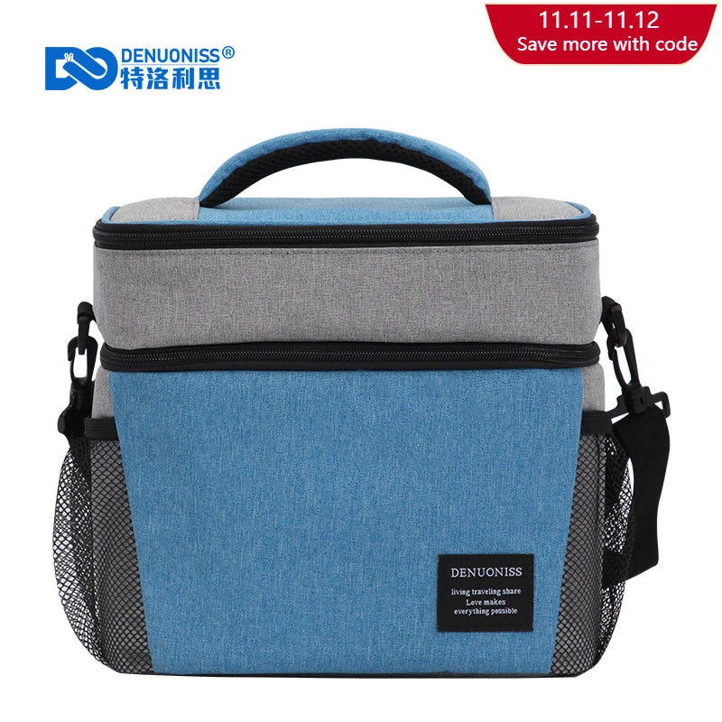 Insulated Cold Ice Bag Aluminum Foil Lunch Box Picnic Bag