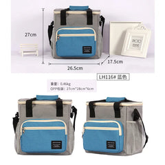 DENUONISS Insulated Picnic Lunch Backpack Bag Small Thermal Bag