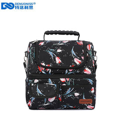 DENUONISS Women Lunch Bag Insulated Thermal Cooler Portable Picnic