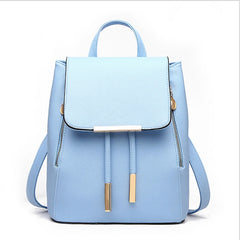 Women Backpack High PU Leather Mochila Escolar School Bags For Teenagers Girls