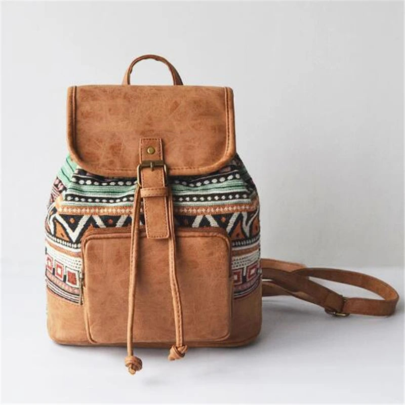 DIDABEAR Women's Backpack Canvas School Bag For Teenagers Girls