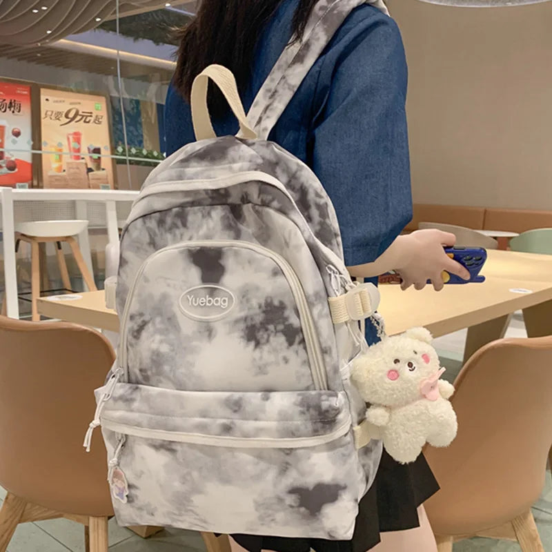 Girls Travel Book Bags Backpack Female Laptop Student Bag Lady College Backpack