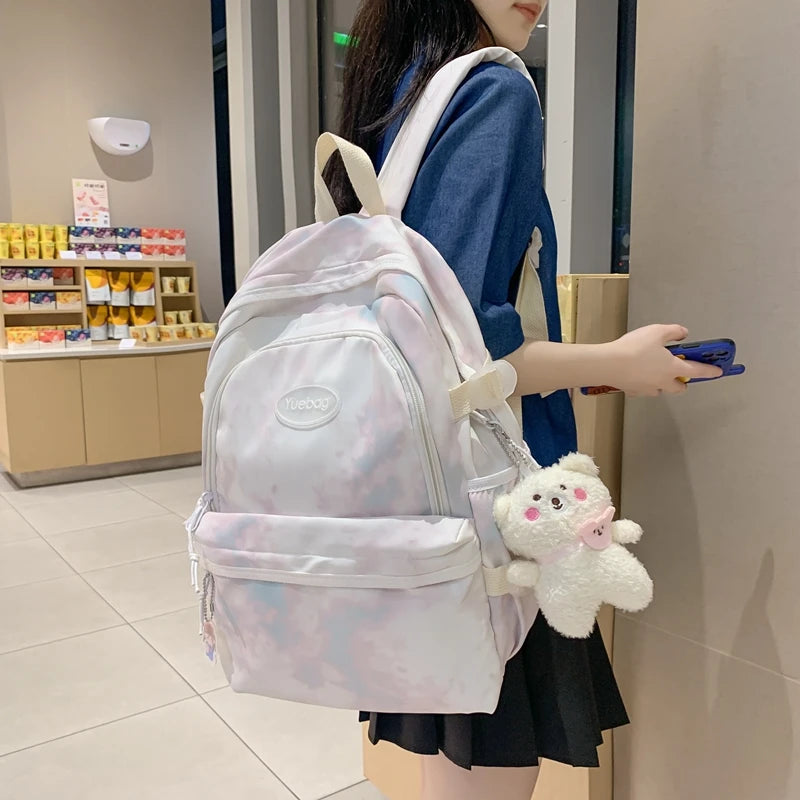 Girls Travel Book Bags Backpack Female Laptop Student Bag Lady College Backpack