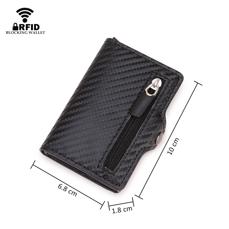 Thin Short Zipper Men's Wallet Small Money Bag