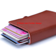 RFID Blocking Men's Wallet Anti-Theft Money Bag Bifold Short Case