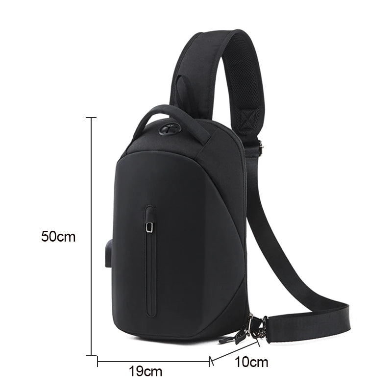 Anti-theft RFID Chest Bag High Splashproof Men's Bag
