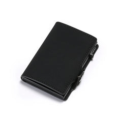 RFID Men Leather Wallet Slim Thin Wallet Money Bag Short Purse