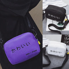 Canvas Small Square Bag Women's Handbag Mobile Phone Shoulder