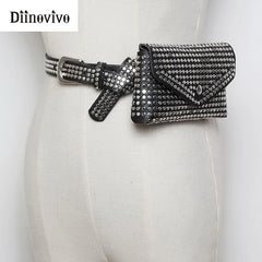 Rivets Waist Pack Fanny Pack Women Waist Bag WHDV0632