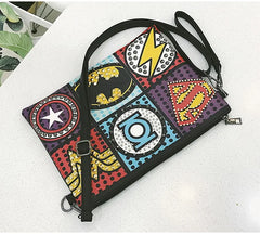 Rivet Clutch Bag Punk Handbag Envelope Leather Shoulder Bag