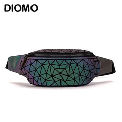 Luminous Holographic Waist Pack for Women
