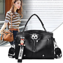 DIXI Shoulder Crossbody Bag Casual Handbags Small Lightweight PU Leather