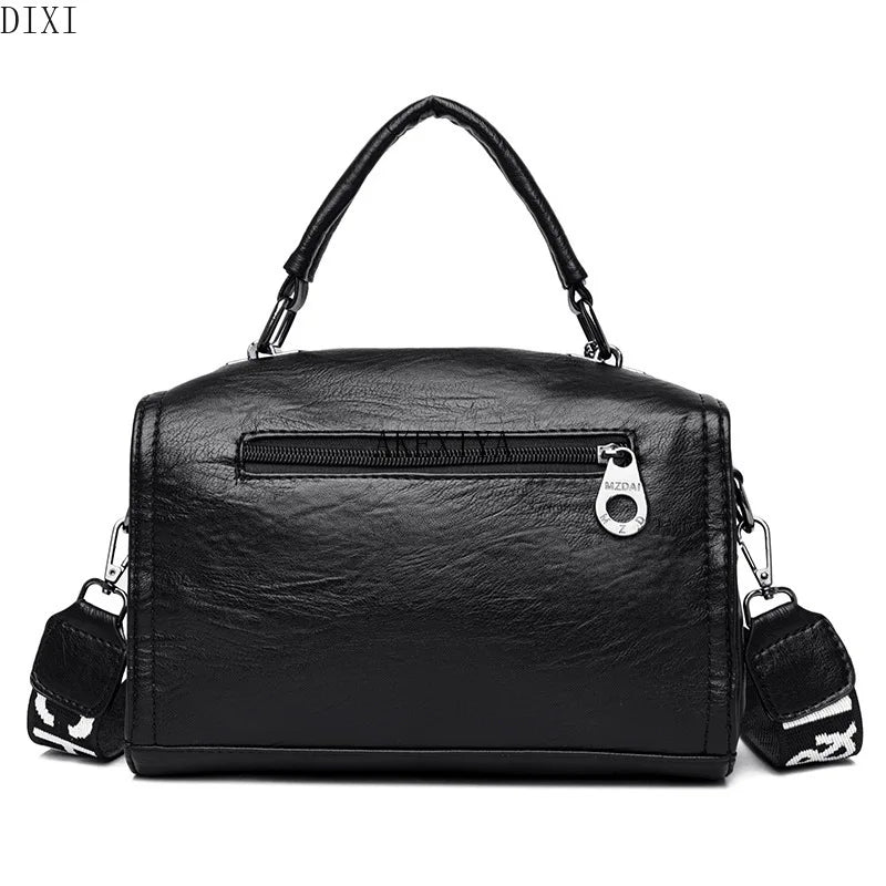 DIXI Shoulder Crossbody Bag Casual Handbags Small Lightweight PU Leather