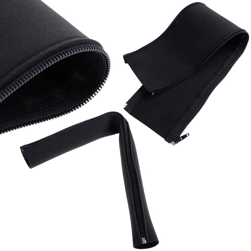 Neoprene Cable Management Sleeve Zipper Wrap Wire Hider Cover