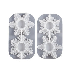 Snowflake Scented Candle Holder Silicone Mold for Resin Craft