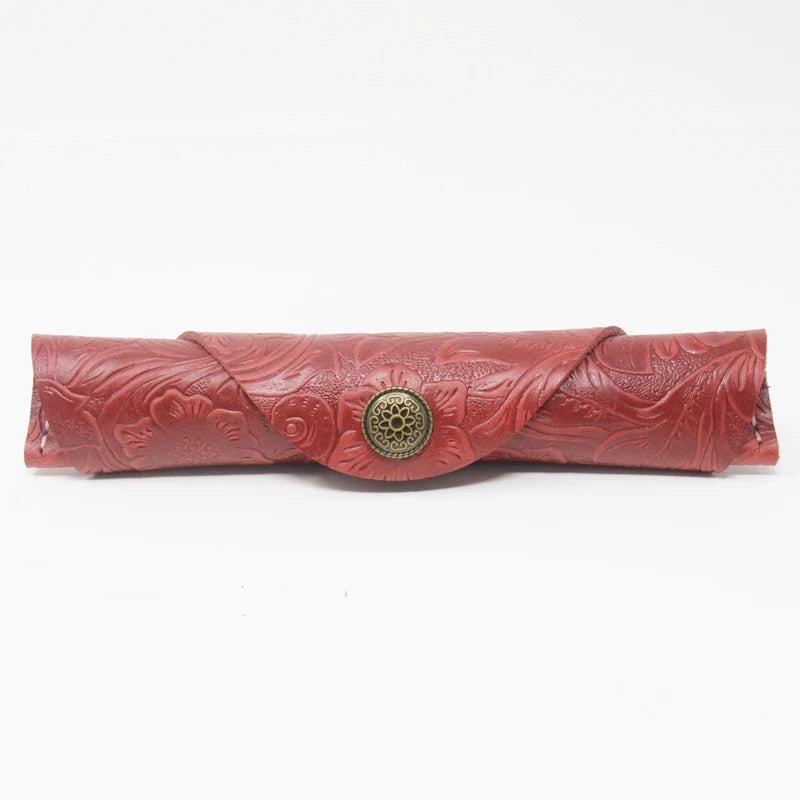 Leather Pen Cover Bag Wallets for Women and Men