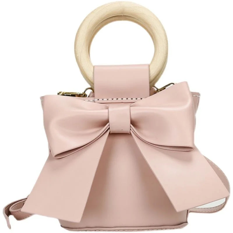 Hand-sewn Bow Bucket Bag with DIY Material