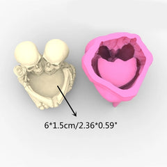 Halloween Skull Planter Pot Mold Succulent Flower Pot DIY Resin Vase Mold