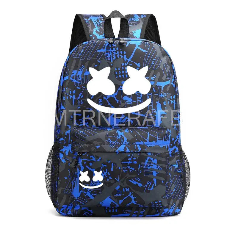 Printing Backpack Waterproof Breathable Travel Bag Schoolbag