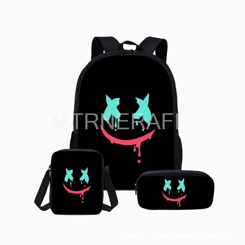3Pcs Hot Game Theme Schoolbag for Teenagers