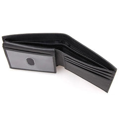 RFID Men's Short Vintage Leather Wallet