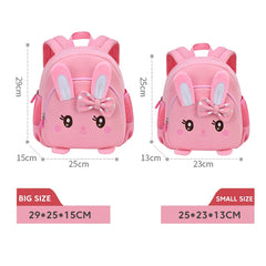 3D Rabbit Kindergarten School Bags for Boys Girls