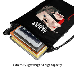 Daddy Lil Peep Retro Music Drawstring Bags Gym Bag Travel