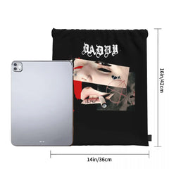 Daddy Lil Peep Retro Music Drawstring Bags Gym Bag Travel