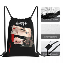 Daddy Lil Peep Retro Music Drawstring Bags Gym Bag Travel