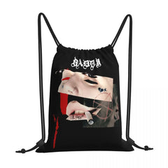 Daddy Lil Peep Retro Music Drawstring Bags Gym Bag Travel
