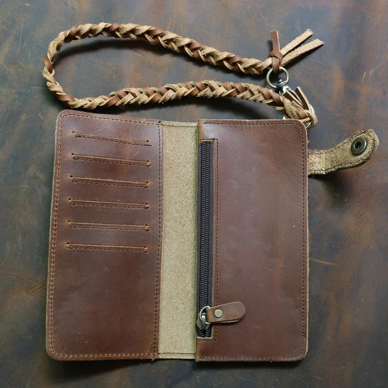 Daffdoil Leather Wallet Crazy Horse Skin P20