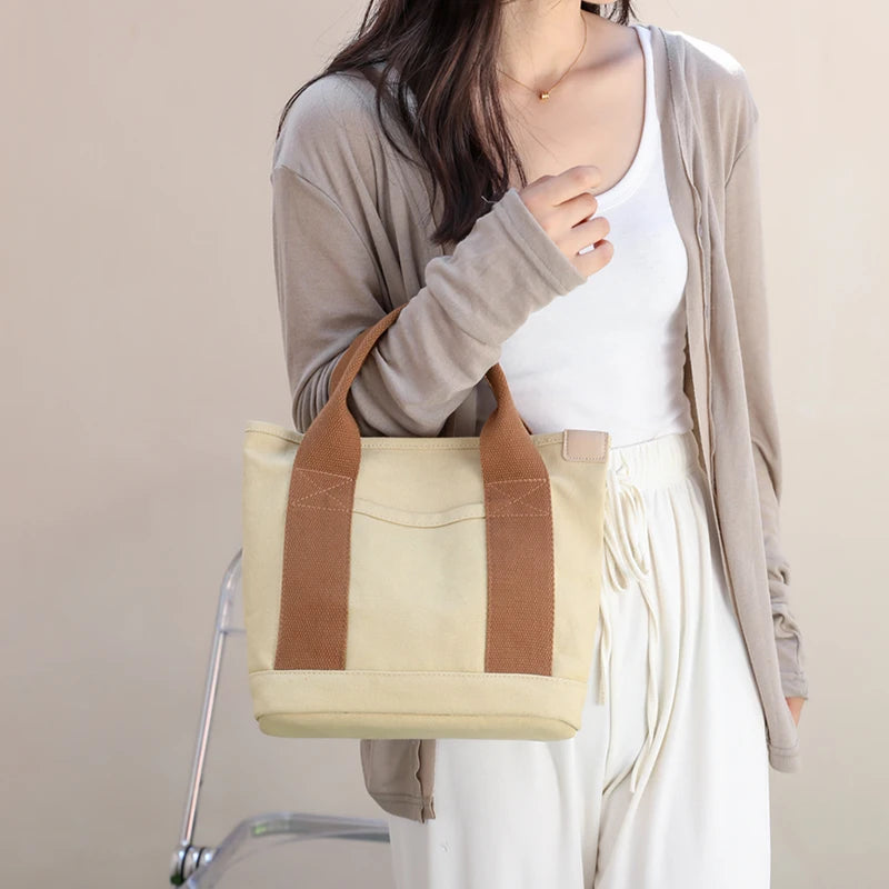 Fashionable Satchel Handbag for Students with Big Pockets