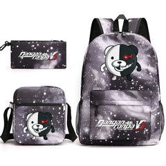 Danganronpa 3 Backpack Set Student Boy Girl School Bag Pencil Case Shoulder Bag