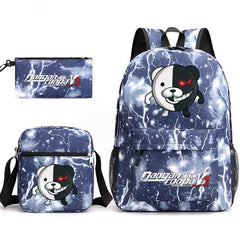 Danganronpa 3 Backpack Set Student Boy Girl School Bag Pencil Case Shoulder Bag