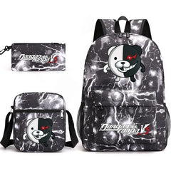 Danganronpa 3 Backpack Set Student Boy Girl School Bag Pencil Case Shoulder Bag