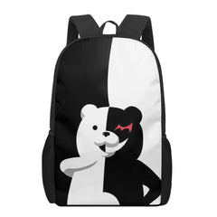 Monokuma 3D Print School Bag for Boys Girls