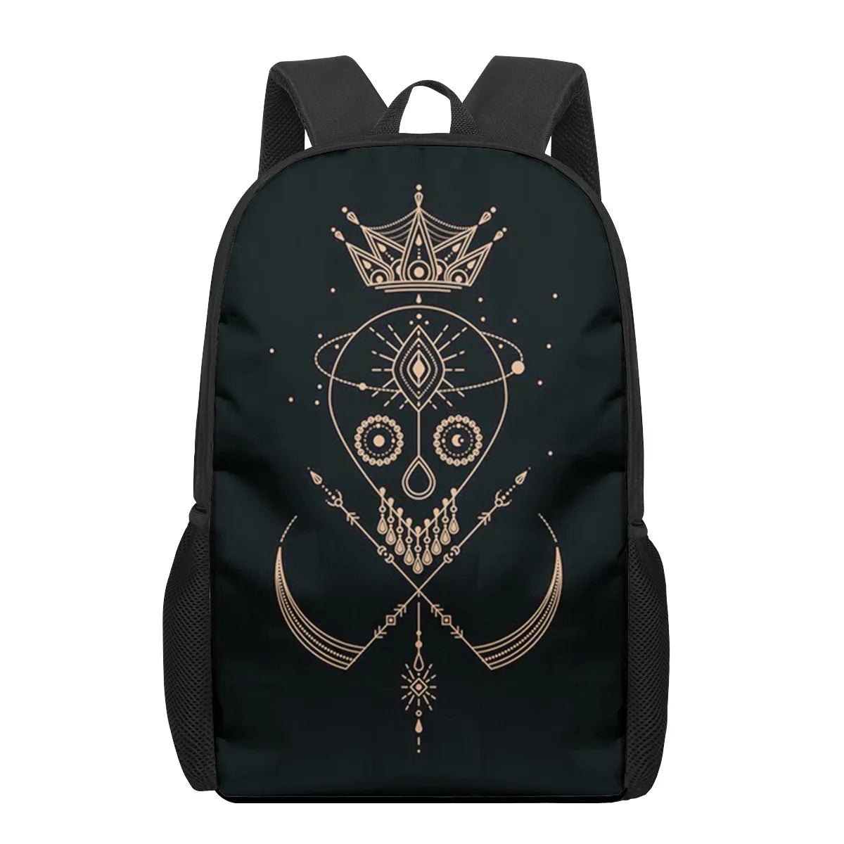 Dark Art Eye Sun Stars 3D Print Book Bags Back to School Bag Set