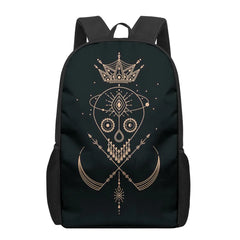 Dark Art Eye Sun Stars 3D Print Book Bags Back to School Bag Set