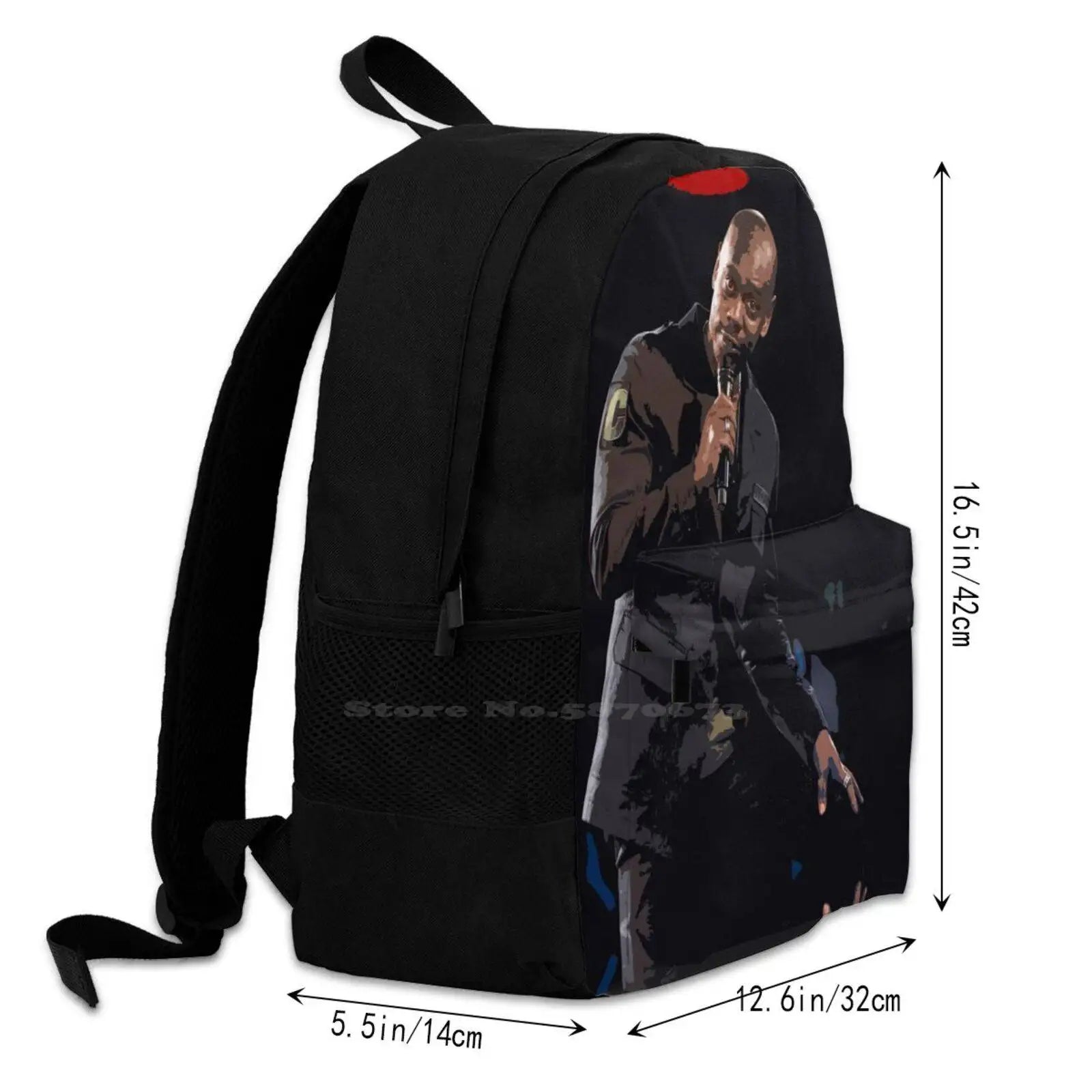 Dave Chappelle Travel Laptop Bagpack Bags Comedy