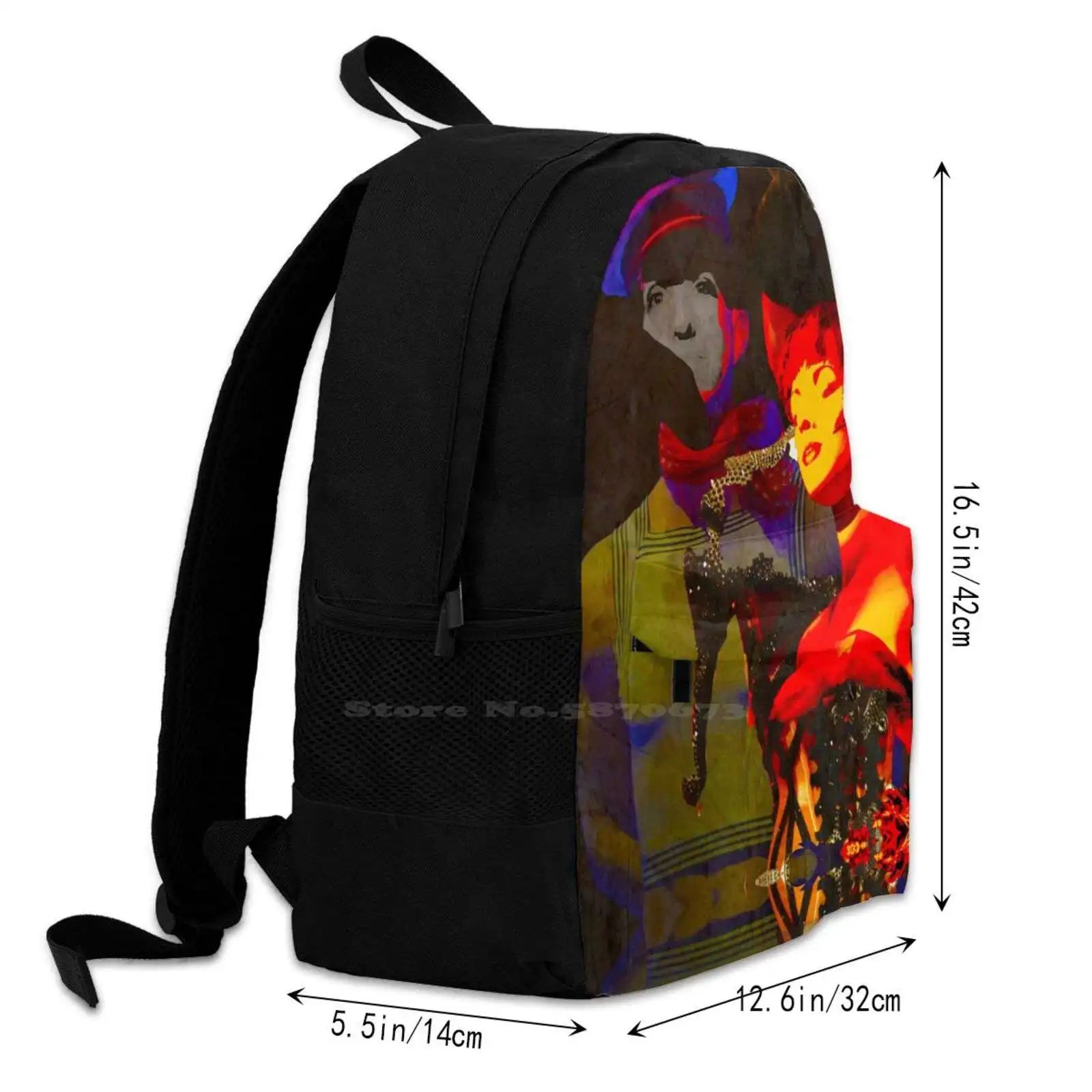 Dreams Backpack Student School Laptop Travel Bag Fractured Men Womens