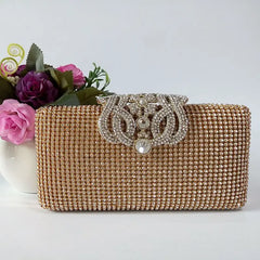 Rhinestone Evening Bag Clutch Purse - Party Bridal Prom
