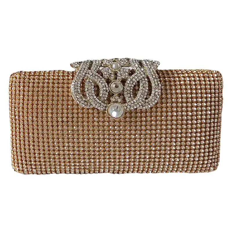 Rhinestone Evening Bag Clutch Purse - Party Bridal Prom